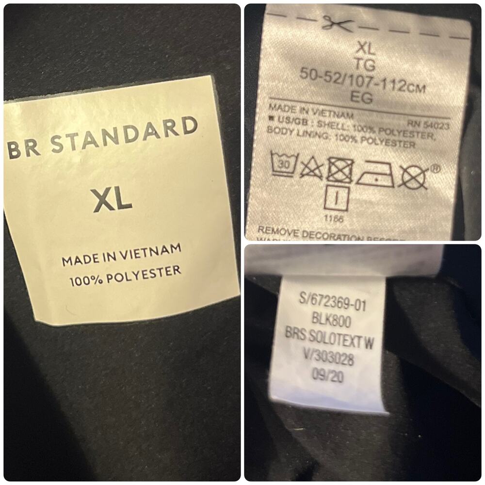 Banana Republic Men’s  Black Motion Tech Zip Pockets Zip Up Jacket XL #672369 - Picture 10 of 11